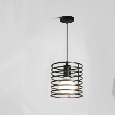 Vintage Industrial Wrought Iron Cage Chandelier Rustic LED Ceiling Light - Le Joyau Store - elegant,iron,LED,lighting,vintage - A / Without light source