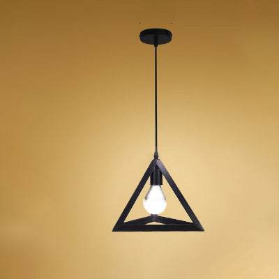 Vintage Industrial Wrought Iron Cage Chandelier Rustic LED Ceiling Light - Le Joyau Store - elegant,iron,LED,lighting,vintage - A / Without light source