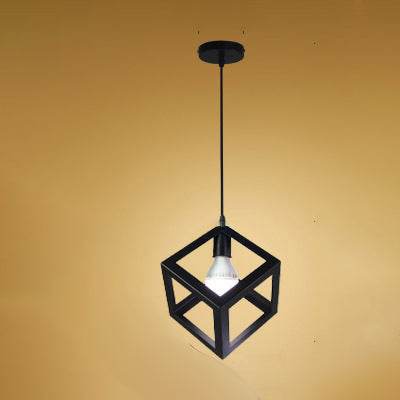 Vintage Industrial Wrought Iron Cage Chandelier Rustic LED Ceiling Light - Le Joyau Store - elegant,iron,LED,lighting,vintage - A / Without light source