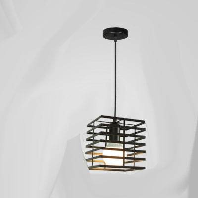 Vintage Industrial Wrought Iron Cage Chandelier Rustic LED Ceiling Light - Le Joyau Store - elegant,iron,LED,lighting,vintage - A / Without light source