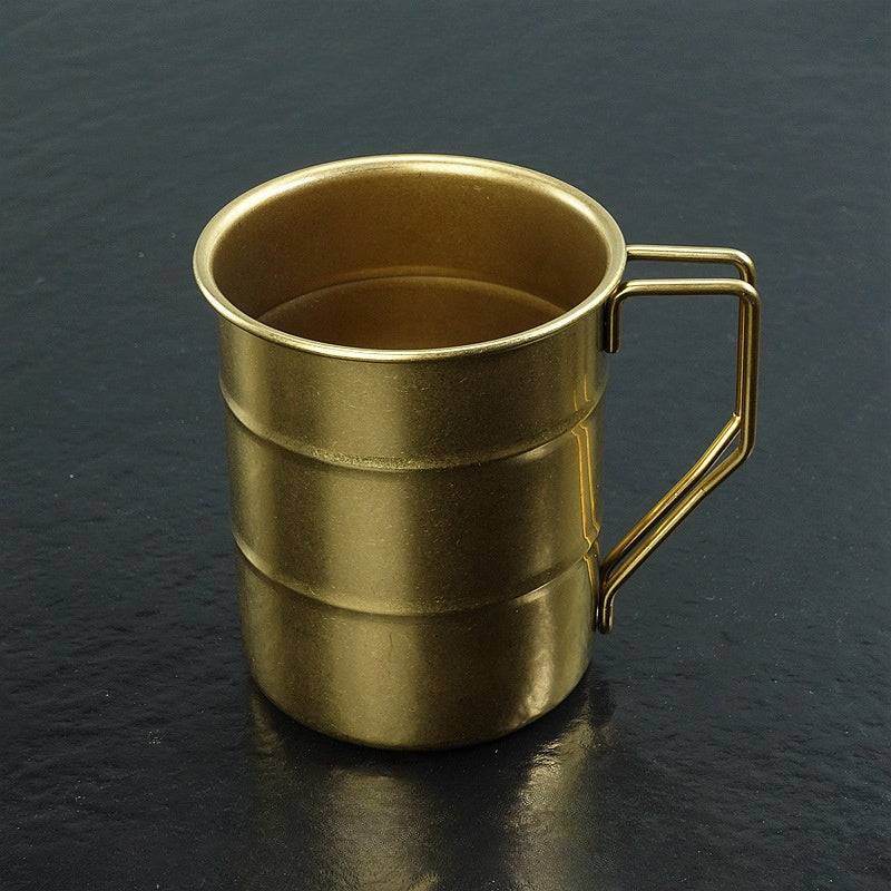 Retro Vintage Aged Stainless Steel Wrought Iron Effect Camping Coffee Mug - Le Joyau Store - durable,lightweight,outdoor,stainless,vintage - Silver / 360ml