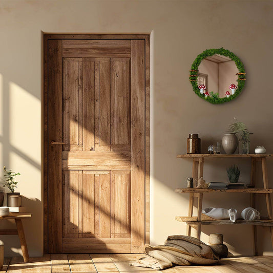 Magical Fantasy Forest Mushroom & Moss Cottagecore Round Mirror Decor - Le Joyau Store - Cottage,Green,Mushroom,Round,Vintage -