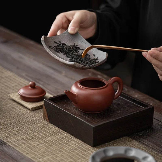 Vintage Tea Roasting Stove Set with Gilded Iron Glaze Heating Base - Le Joyau Store - Ceremony,Gilded,Roasting,Tea Set,Vintage - A - Without Candles