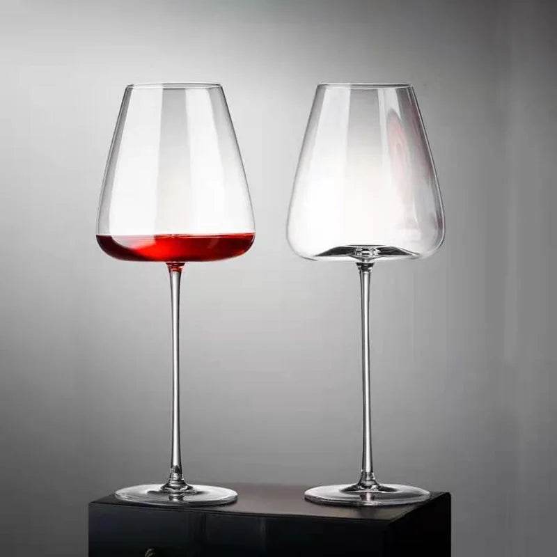 Vintage Rounded Crystal Burgundy Bordeaux Goblet Wine Glass - Le Joyau Store - crystal,elegant,party,wedding - Bordeaux Wine Glass