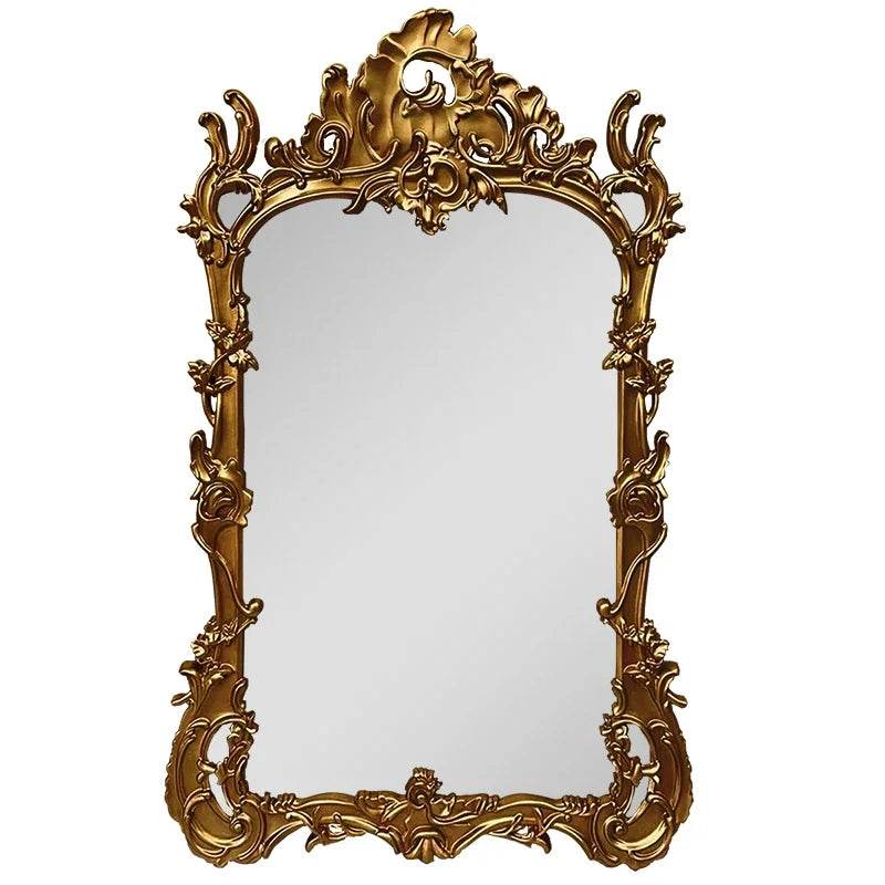 Vintage Gold Baroque Full-Length Wall Mirror with Antique Embossed Royal French Style Frame - Le Joyau Store - bedroom,designer,full body,gold frame,oversize - 100cm x 180cm
