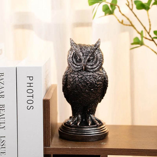 Rustic Gothic Faded Black & Bronze Animal Figurine Candlestick Holder - Le Joyau Store - animal,black,candle,gothic,halloween - Cat