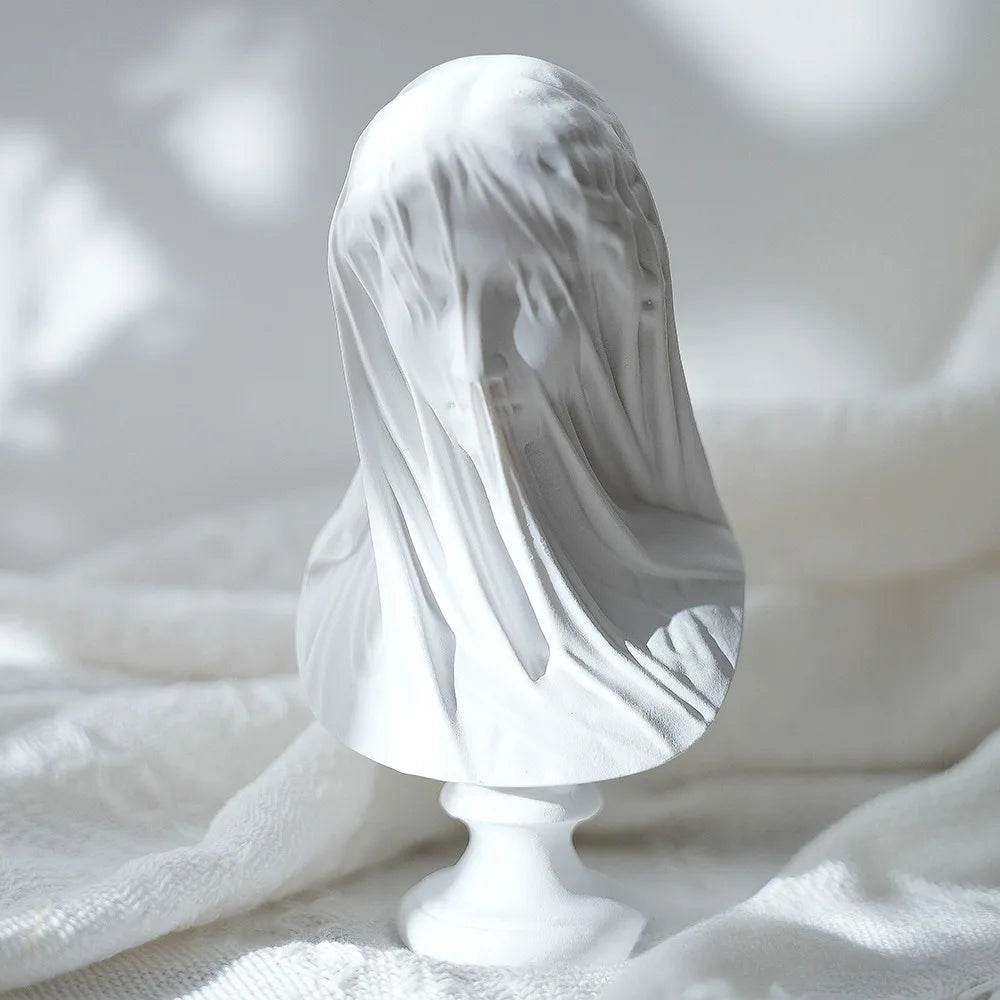 Veiled Lady Greek Goddess Bust Mythology Resin Sculpture Classical Art Statue - Le Joyau Store - Bust,Decor,Gift,Greek,Resin - Small