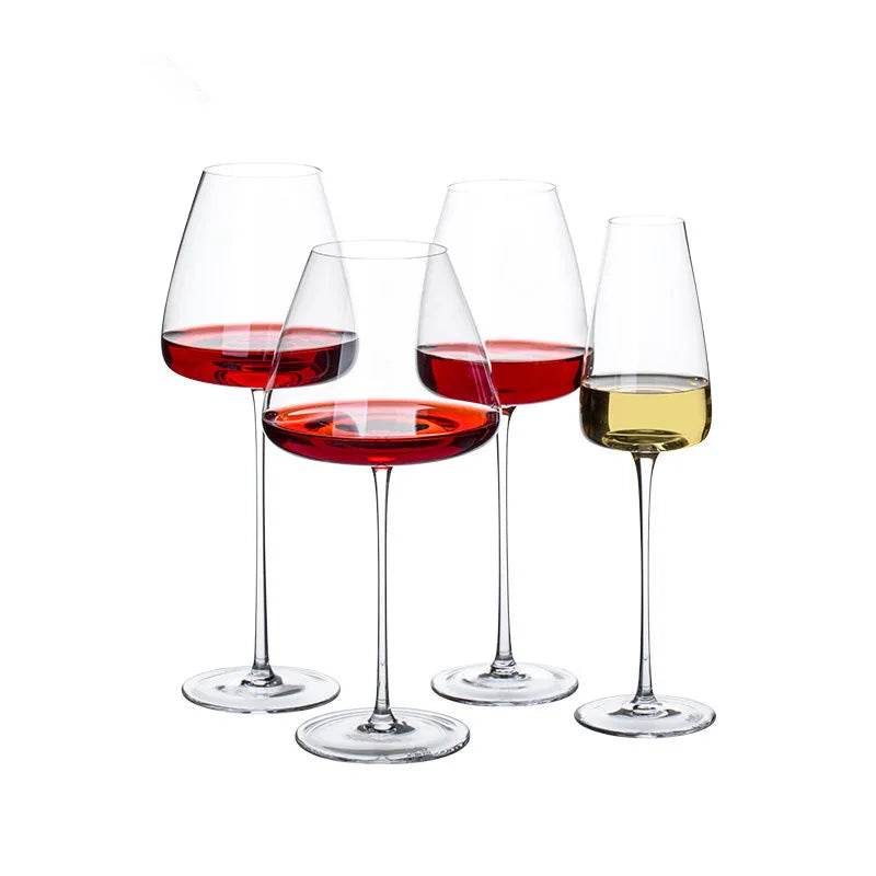 Vintage Rounded Crystal Burgundy Bordeaux Goblet Wine Glass - Le Joyau Store - crystal,elegant,party,wedding - Bordeaux Wine Glass