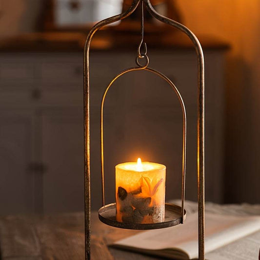 Vintage Iron Decorative French Antique Hanging Table Candleholder Centerpiece - Le Joyau Store - Elegant,Lantern,Metal -