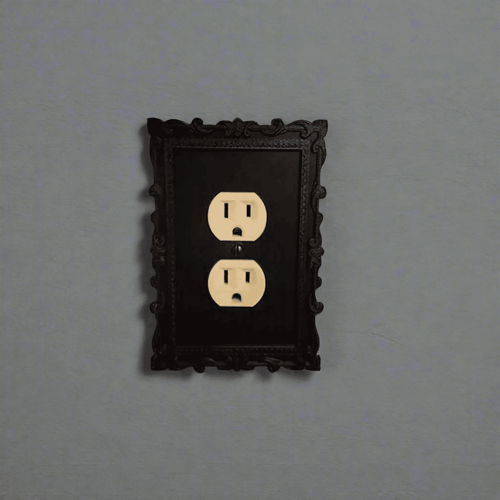 Victorian Gothic Black Matte Ornate Light Switch Decorative Plate Cover - Le Joyau Store - Black,Classic,Decor,Retro,Switch - 1