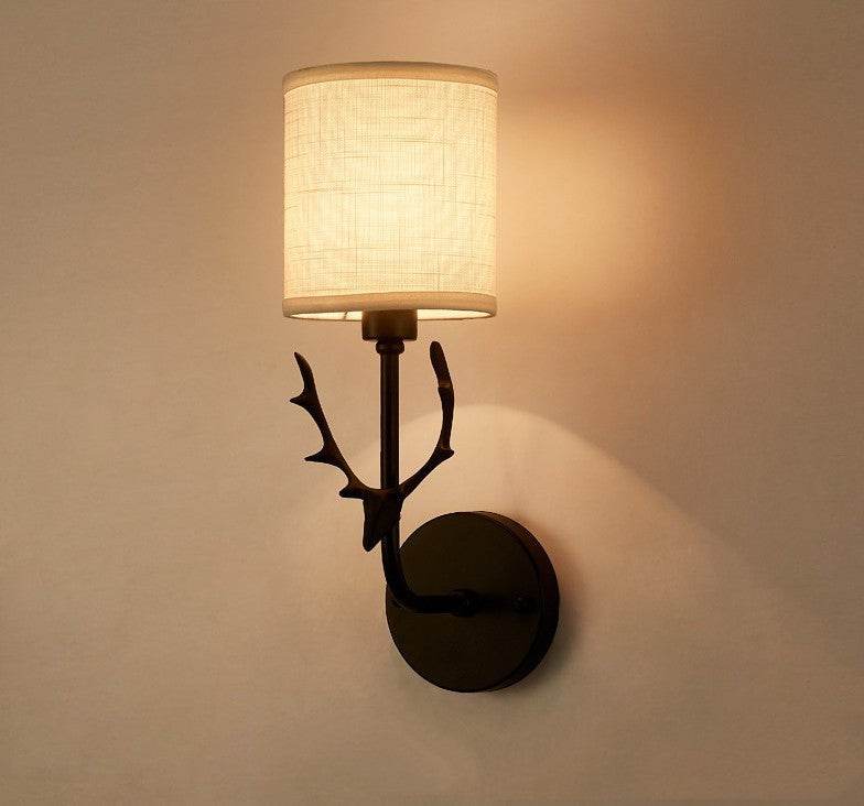 Vintage Wrought Iron Nordic Stag Antler Wall Lamp - Le Joyau Store - decorations,Home Decor,lighting - A / 4W / No light source