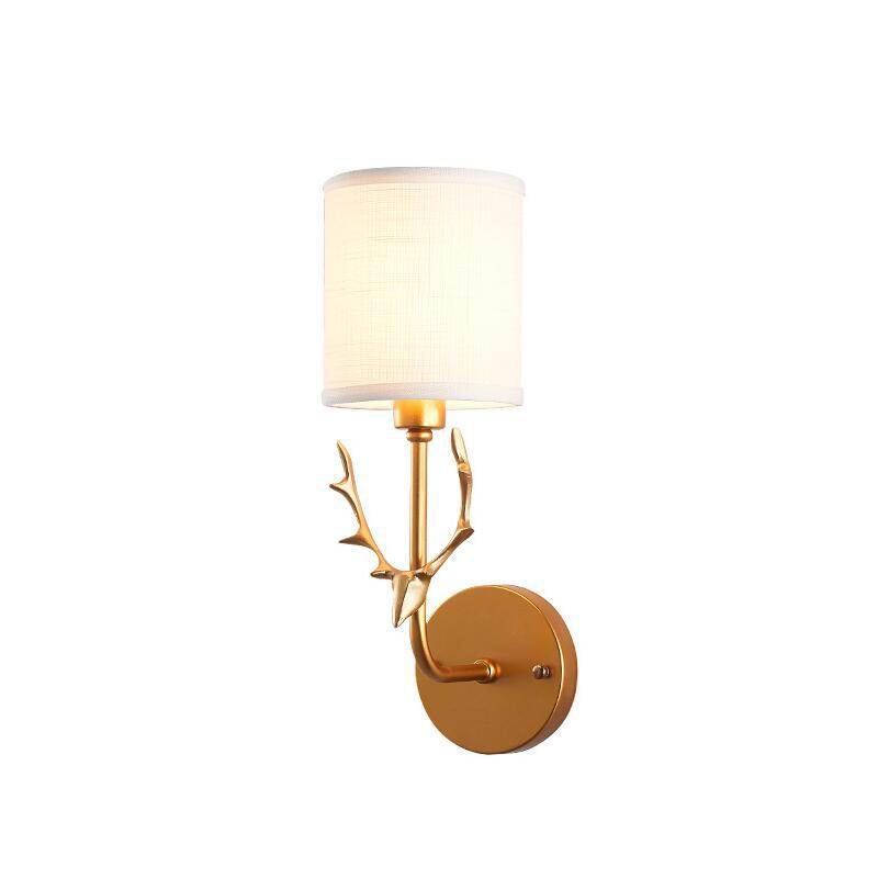 Vintage Wrought Iron Nordic Stag Antler Wall Lamp - Le Joyau Store - decorations,Home Decor,lighting - A / 4W / No light source