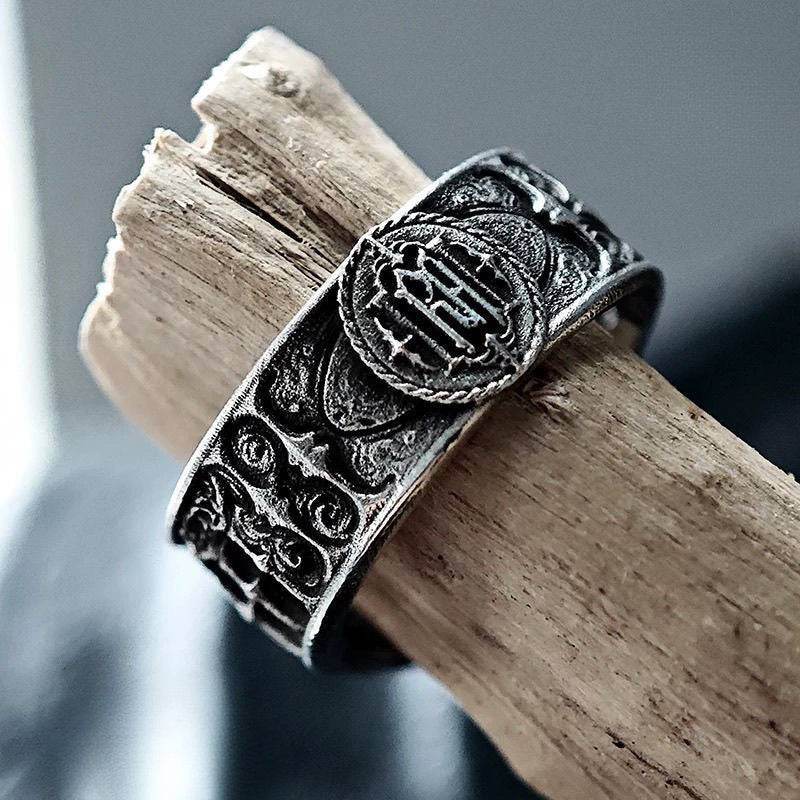 Gothic Cathedral Vintage Castle Window Unisex Silver Ring - Le Joyau Store - Castle,Gothic,men,Retro,women - 8