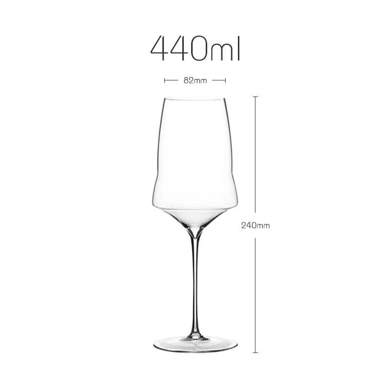 Elegant Ultra-Thin Abstract Crystal Wine Glass - Le Joyau Store - Champagne,Crystal,Handmade,Luxury,Thin Glass - Champagne (390ml)