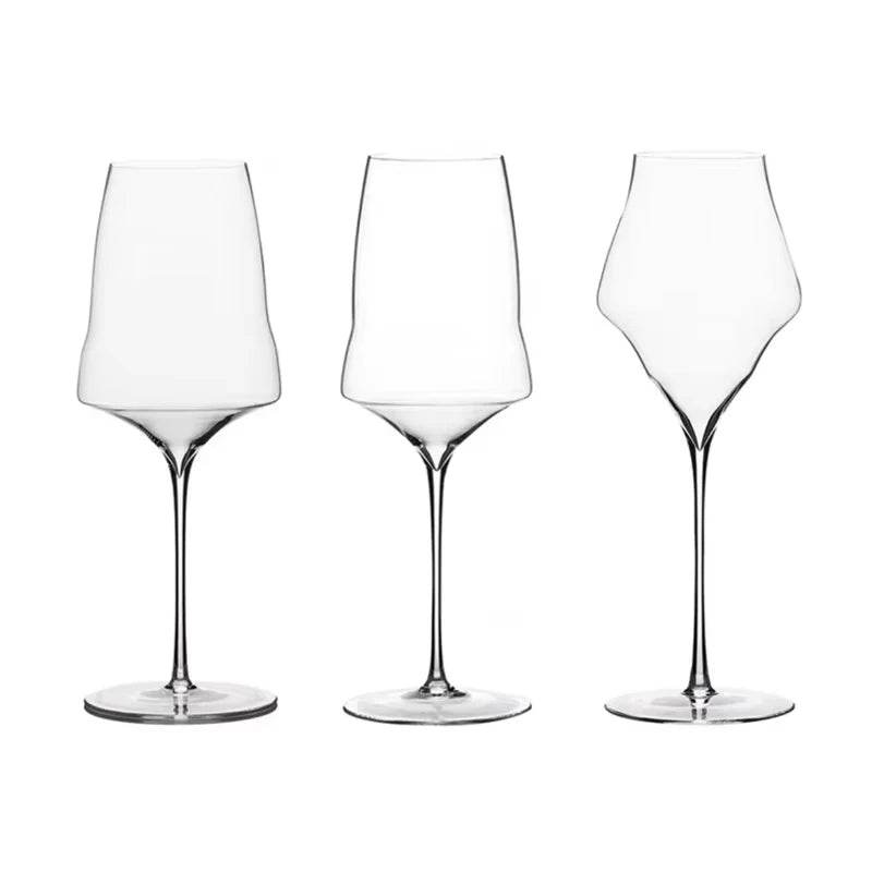 Elegant Ultra-Thin Abstract Crystal Wine Glass - Le Joyau Store - Champagne,Crystal,Handmade,Luxury,Thin Glass - Champagne (390ml)