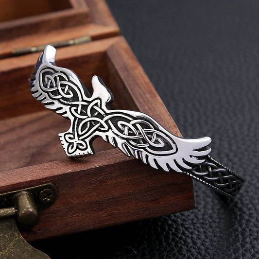 Vintage Viking Men's Eagle Celtic Knot Cuff Bracelet - Le Joyau Store - adjustable,Celtic,fashion,stainless,vintage - 