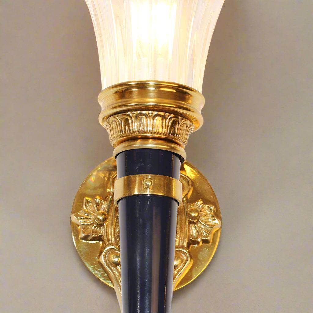 Victorian Baroque Copper & Black LED Wall Sconce Gothic Torch-Style Luxury Lamp - Le Joyau Store - Bedroom,Copper,LED,Living Room,Retro - 16-20W / Height 55cm / 3 color light