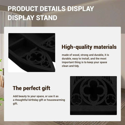 Gothic Black Wooden Cathedral Archway Storage Shelf Display Rack - Le Joyau Store - Essential,Gift,Organize,Rack,Wood - 