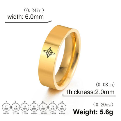 Witches Celtic Knot Engraved Unisex Stainless Steel Wiccan Protection Ring - Le Joyau Store - Christmas,Couple,Stainless,Talisman,Witch Knot - 7 / Rose Gold