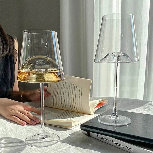 Luxurious Square Large Capacity Crystal Glass Wine Goblet (600ml) - Le Joyau Store - 600ml,crystal,elegant,hand blown,versatile - 