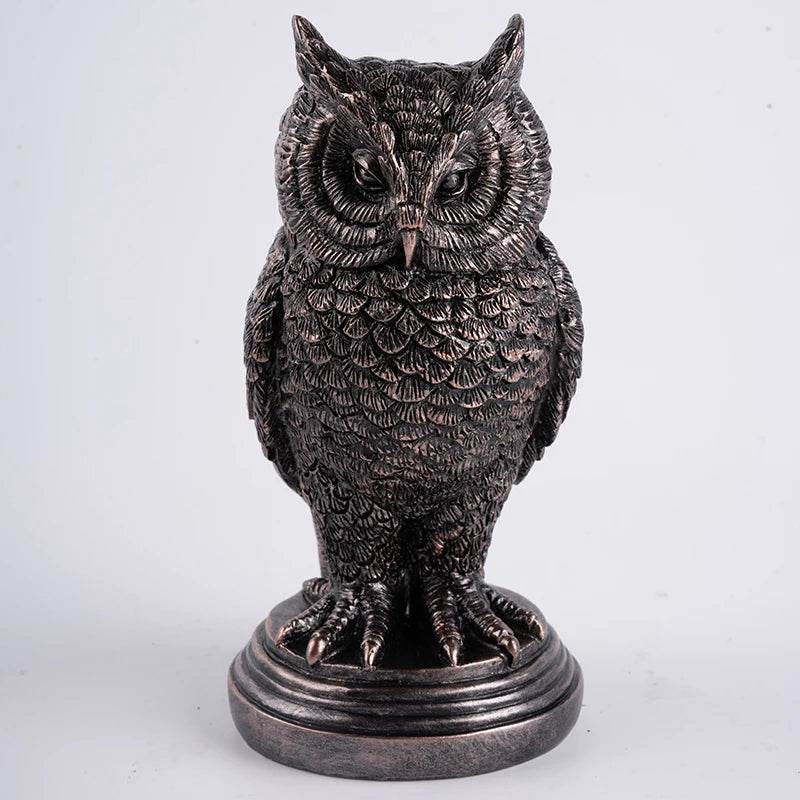 Rustic Gothic Faded Black & Bronze Animal Figurine Candlestick Holder - Le Joyau Store - animal,black,candle,gothic,halloween - Cat