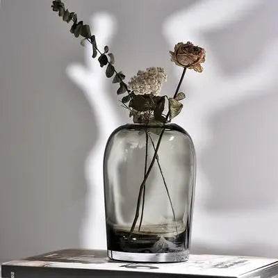 European Style Modern Round Glass Tabletop Flower Vase Ornament - Le Joyau Store - European,Flower,Glass,Minimal,Modern - 1