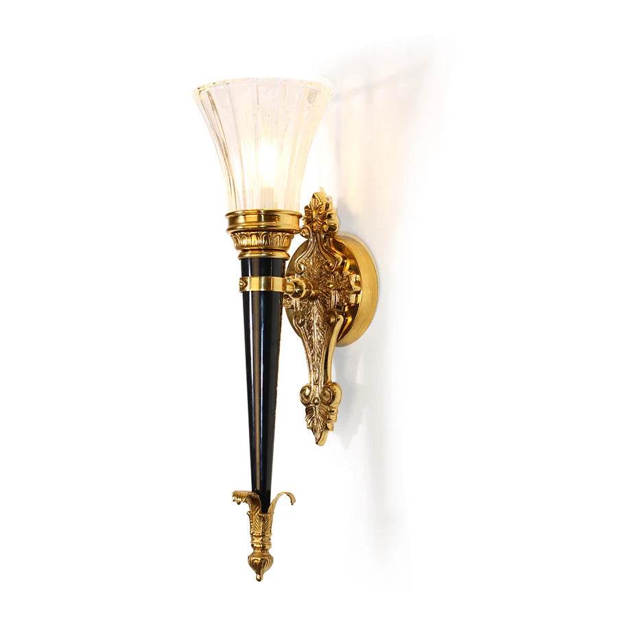 Victorian Baroque Copper & Black LED Wall Sconce Gothic Torch-Style Luxury Lamp - Le Joyau Store - Bedroom,Copper,LED,Living Room,Retro - 16-20W / Height 55cm / 3 color light