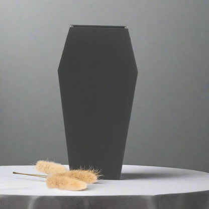 Black Gothic Minimalist Wooden Decorative Coffin Flower Vase - Le Joyau Store - 3D print,black,coffin,dried flowers,minimal - 