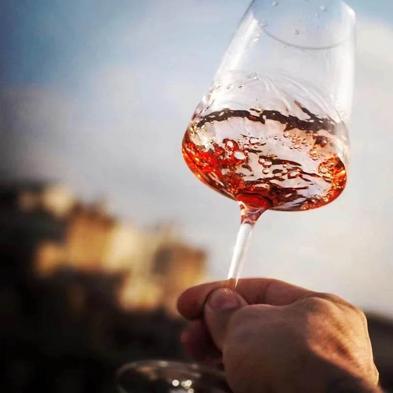 Elegant Ultra-Thin Abstract Crystal Wine Glass - Le Joyau Store - Champagne,Crystal,Handmade,Luxury,Thin Glass - Champagne (390ml)