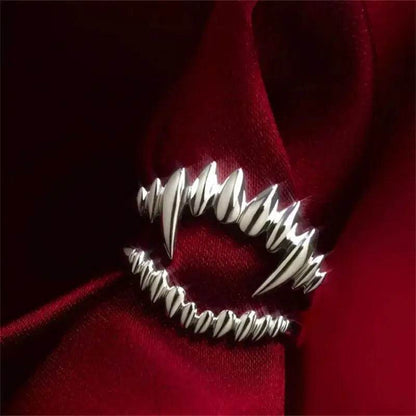 Baldur's Gate 3 Astarion Cosplay Vampire Fangs Adjustable Ring - Le Joyau Store - Adjustable,Astarion,Baldur's Gate,Metal,Vampire - 