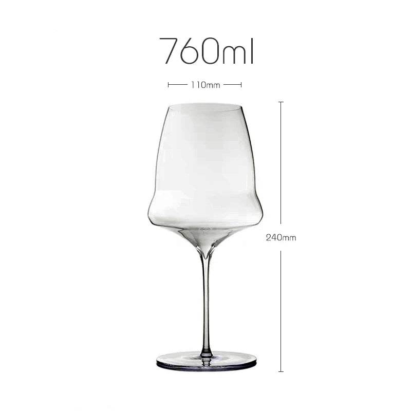Elegant Ultra-Thin Abstract Crystal Wine Glass - Le Joyau Store - Champagne,Crystal,Handmade,Luxury,Thin Glass - Champagne (390ml)