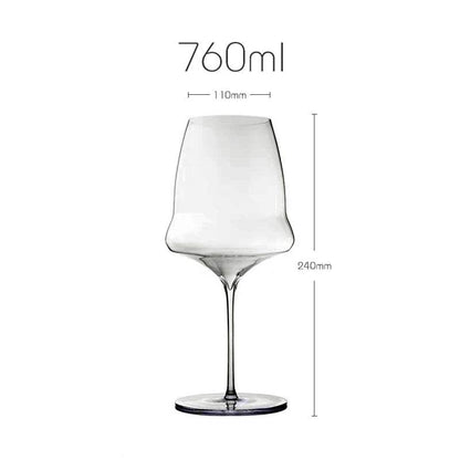 Elegant Ultra-Thin Abstract Crystal Wine Glass - Le Joyau Store - Champagne,Crystal,Handmade,Luxury,Thin Glass - Champagne (390ml)