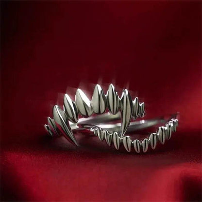 Baldur's Gate 3 Astarion Cosplay Vampire Fangs Adjustable Ring - Le Joyau Store - Adjustable,Astarion,Baldur's Gate,Metal,Vampire - 