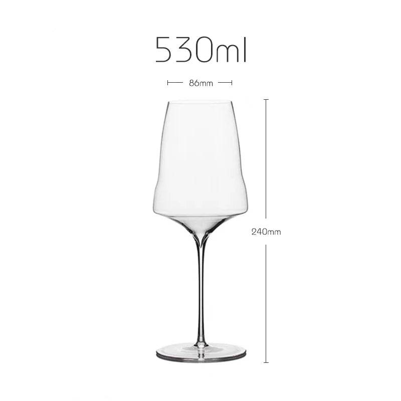 Elegant Ultra-Thin Abstract Crystal Wine Glass - Le Joyau Store - Champagne,Crystal,Handmade,Luxury,Thin Glass - Champagne (390ml)