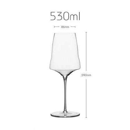 Elegant Ultra-Thin Abstract Crystal Wine Glass - Le Joyau Store - Champagne,Crystal,Handmade,Luxury,Thin Glass - Champagne (390ml)
