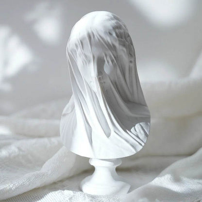 Veiled Lady Greek Goddess Bust Mythology Resin Sculpture Classical Art Statue - Le Joyau Store - Bust,Decor,Gift,Greek,Resin - Small