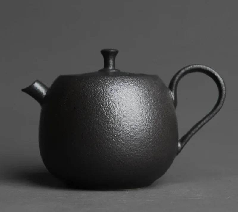 Vintage Rustic Persimmon-Inspired Stoneware Teapot - Le Joyau Store - handmade,persimmon,stoneware,tea gift,unique - Bronze