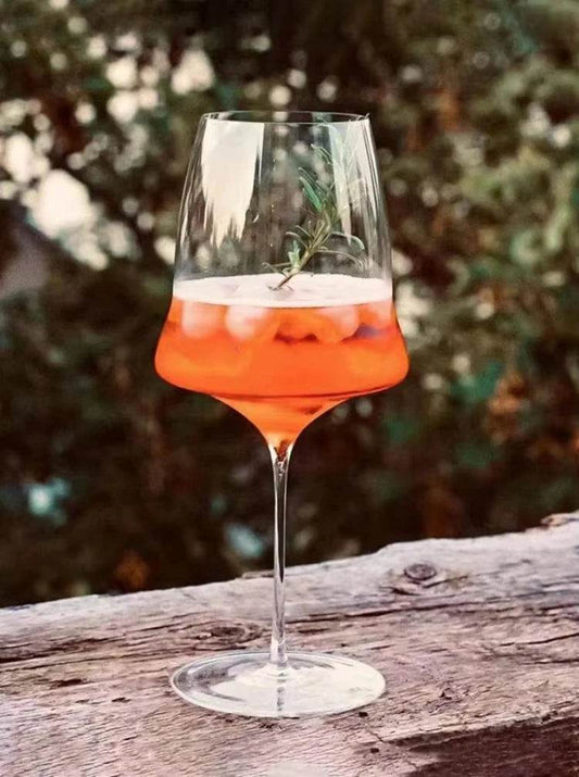 Elegant Ultra-Thin Abstract Crystal Wine Glass - Le Joyau Store - Champagne,Crystal,Handmade,Luxury,Thin Glass - Champagne (390ml)