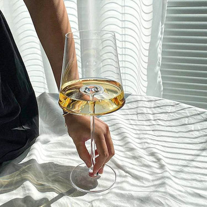 Luxurious Square Large Capacity Crystal Glass Wine Goblet (600ml) - Le Joyau Store - 600ml,crystal,elegant,hand blown,versatile - 