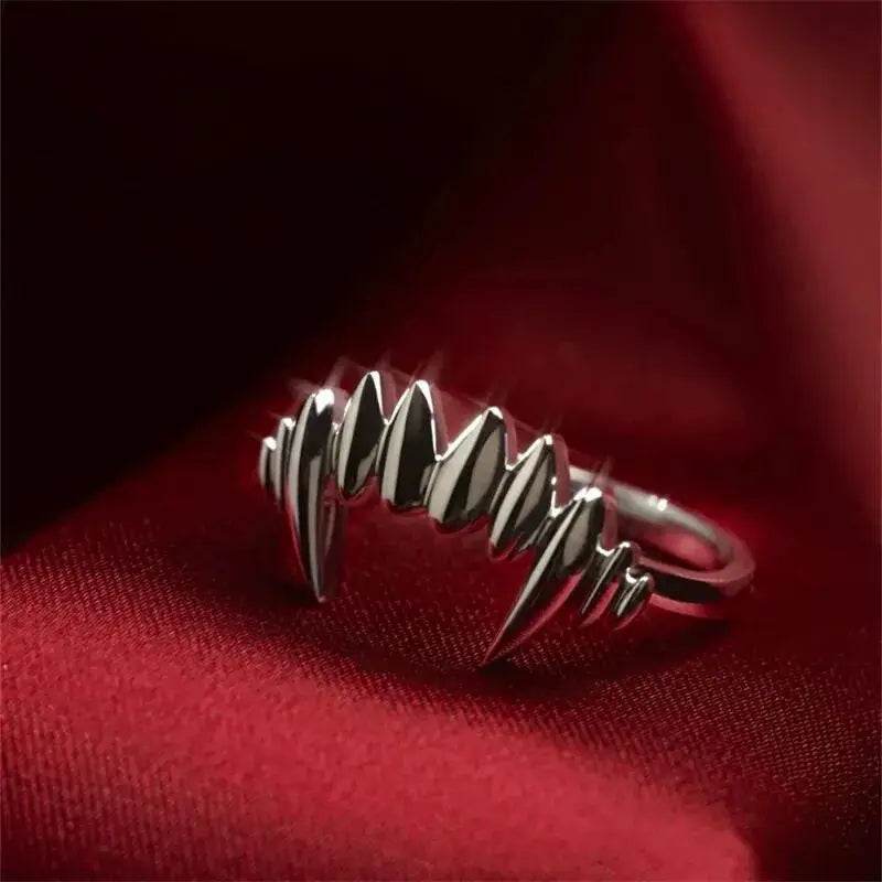 Baldur's Gate 3 Astarion Cosplay Vampire Fangs Adjustable Ring - Le Joyau Store - Adjustable,Astarion,Baldur's Gate,Metal,Vampire - 