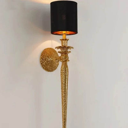 Luxury Baroque Copper & Black Wall Sconce Vintage LED Accent Light - Le Joyau Store - bedroom,copper,LED,luxury,retro - US Plug / Beige H73cm / 3 color dimming