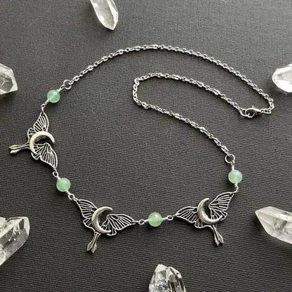 Vintage Victorian Antique Silver Gothic Link Chain Choker Necklace - Le Joyau Store - Fashion,Retro,Silver,Stainless,Women - Rhodium Plated