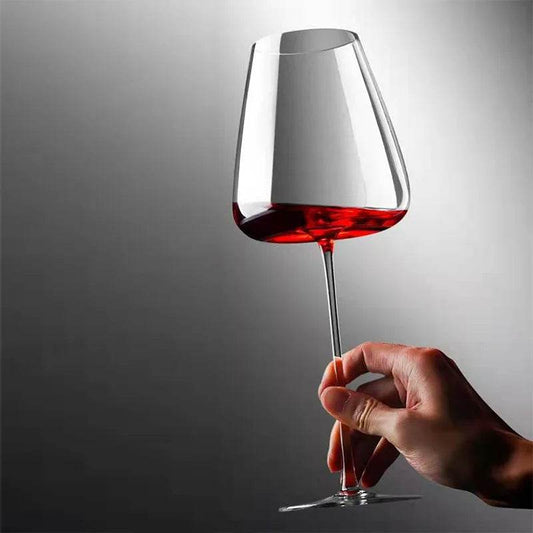 Vintage Rounded Crystal Burgundy Bordeaux Goblet Wine Glass - Le Joyau Store - crystal,elegant,party,wedding - Bordeaux Wine Glass