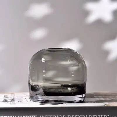 European Style Modern Round Glass Tabletop Flower Vase Ornament - Le Joyau Store - European,Flower,Glass,Minimal,Modern - 1