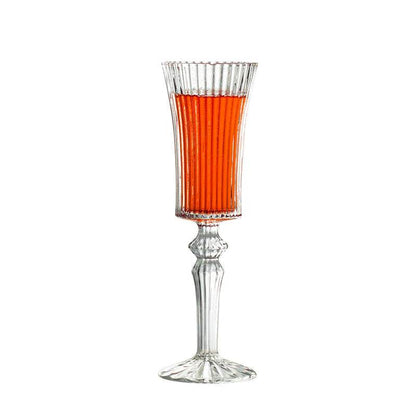 Luxury French Clear Embossed Crystal Wine, Whiskey or Champagne Glass - Le Joyau Store - 150ML,Durable,Elegant,Goblet,Transparent - 1PCS A / 51-150ml