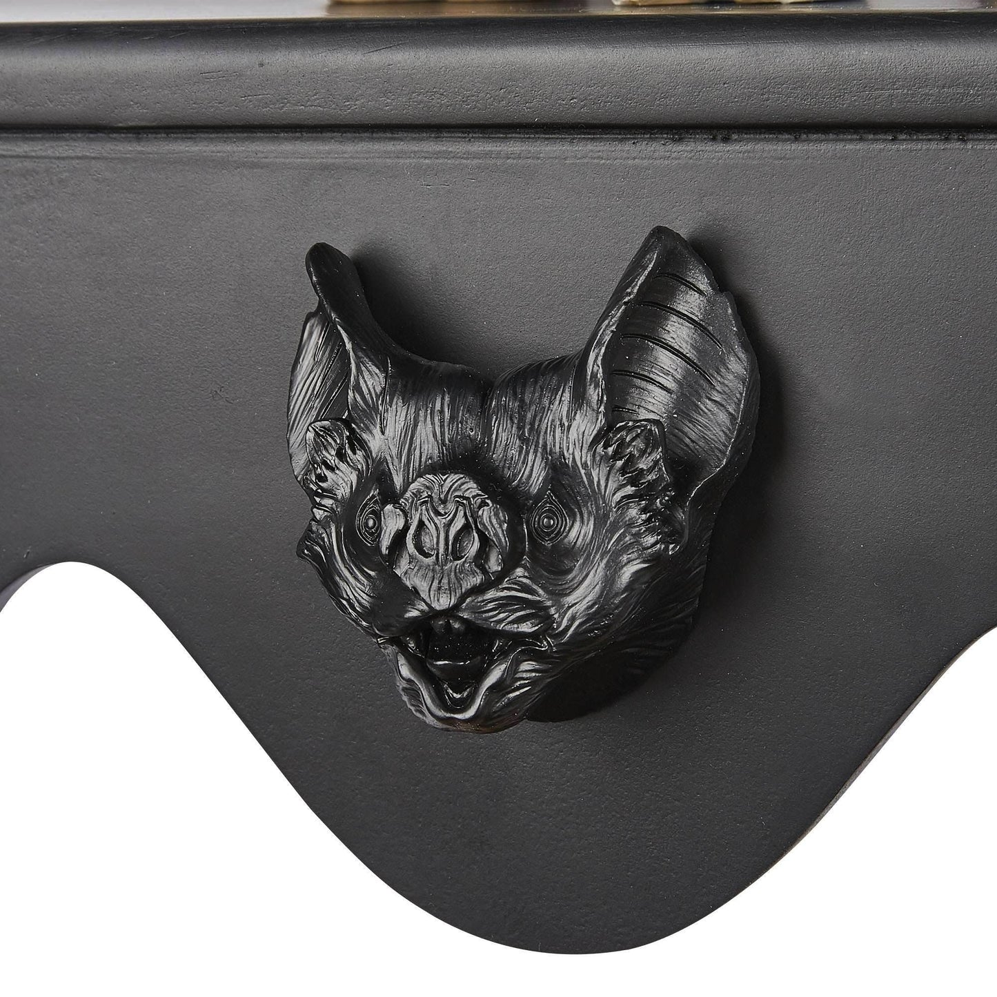 Black Gothic Bat Wooden Floating Shelves (2 Pack) - Le Joyau Store - black,mounted,vampire,vintage,wood - 