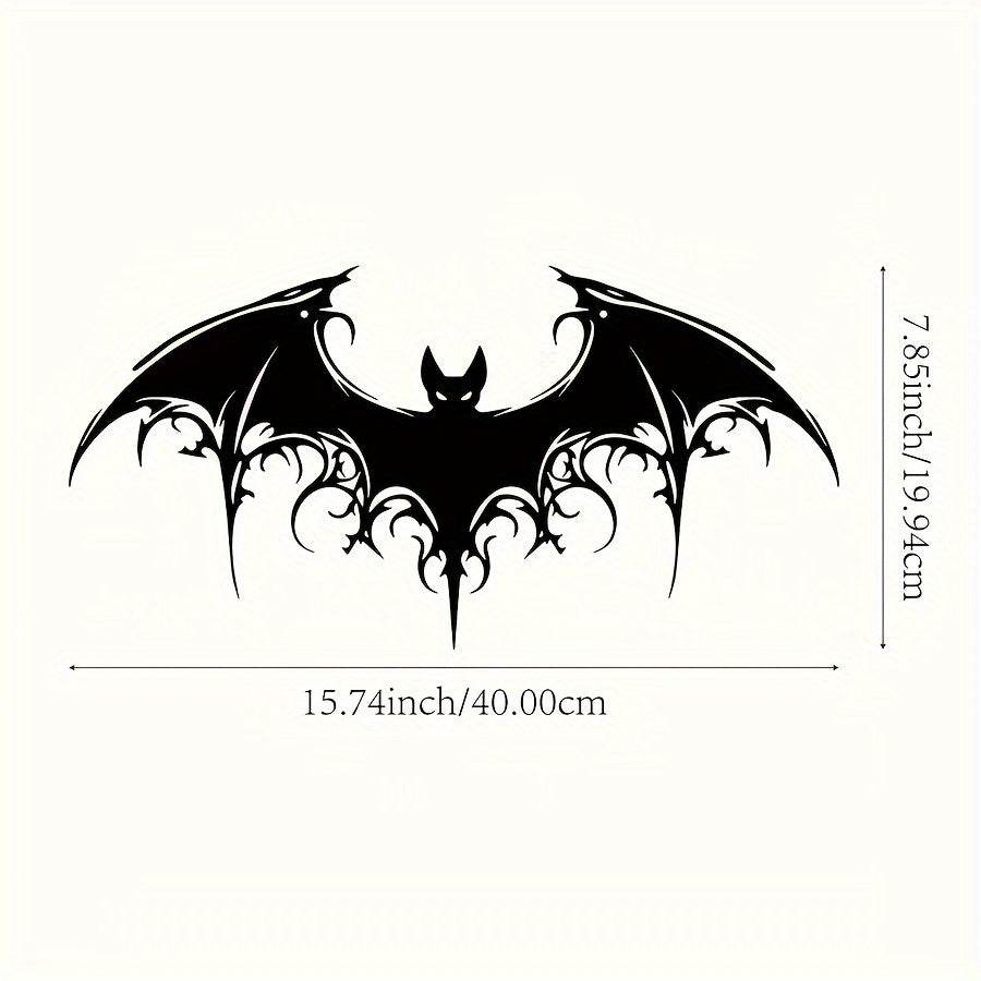 Majestic Iron Black Bat Gothic Victorian 2D Flat Wall Art Decor - Le Joyau Store - Gothic,Halloween,Iron Art,Spooky,Victorian - 
