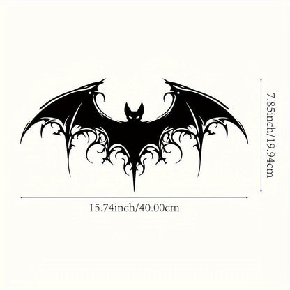 Majestic Iron Black Bat Gothic Victorian 2D Flat Wall Art Decor - Le Joyau Store - Gothic,Halloween,Iron Art,Spooky,Victorian - 