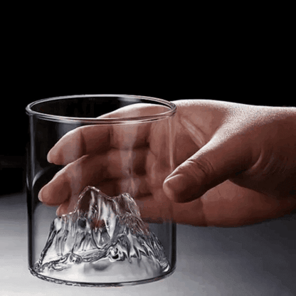 Nature-Inspired 3D Mountain Landscape Whiskey Glasses Barware (4 Pack) - Le Joyau Store - 3D cup,geometric,multipurpose,whiskey - 