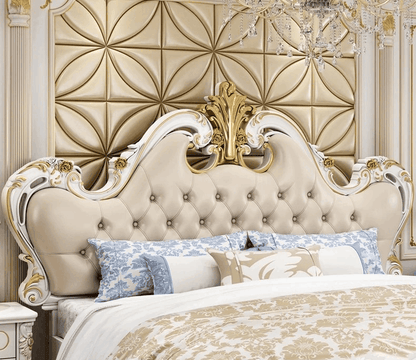 Luxury Vintage European King Size Castle Royal Bed - Le Joyau Store - European,King Size,Luxury - Box Frame Structure / 1.8m Bed with No Mattress